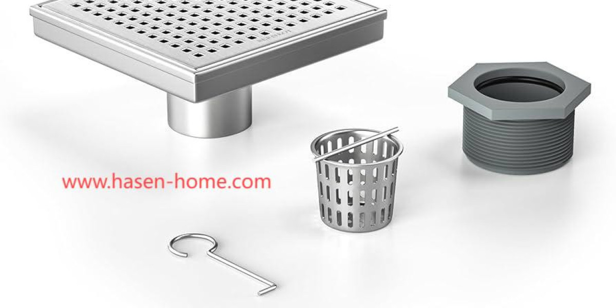 Stylish Stainless Steel Shower Drains from Hasen
